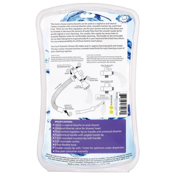 (d) Cloud 9 Fresh + Premium Sh Enema Kit W- 6 Hose " - Image 4