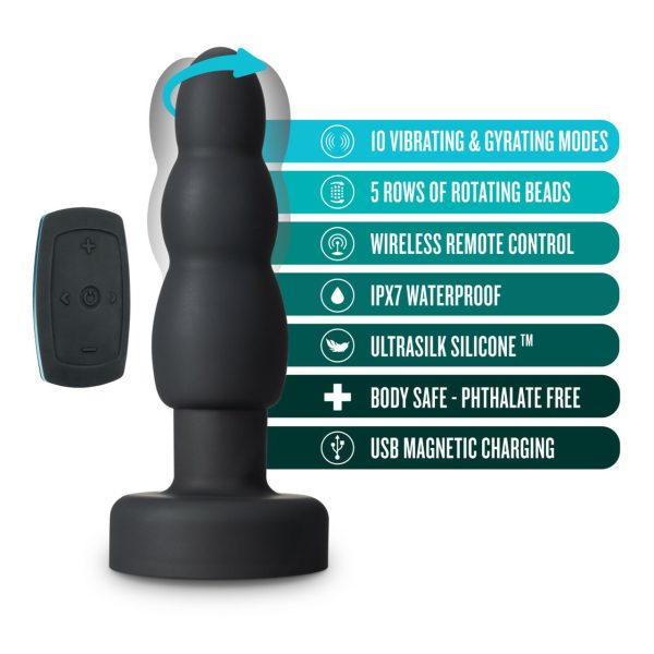 Anal Adventures Platinum Propel Plug Black - Image 2