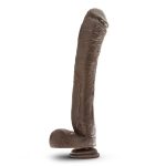 Dr Skin Mr Ed 13 Dildo W-suction Cup Chocolate "