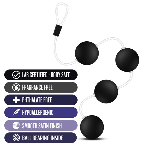 Anal Adventures Pleasure Balls Black - Image 2