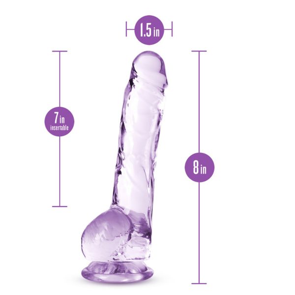 Naturally Yours 8in Amethyst Crystalline Dildo - Image 3