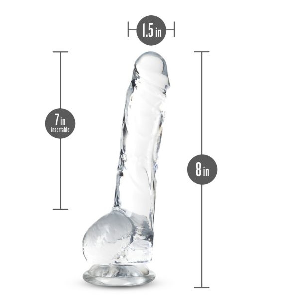 Naturally Yours 8in Diamond Crystalline Dildo - Image 4