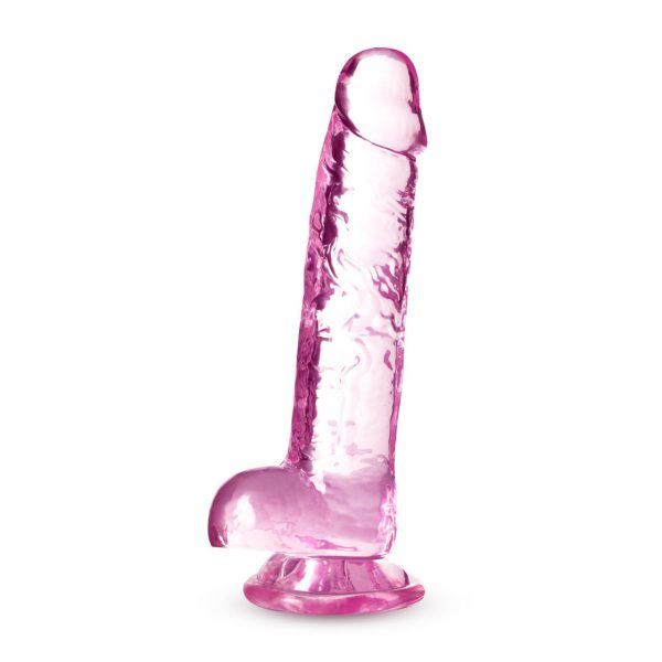 Naturally Yours 7in Rose Crystalline Dildo - Image 6