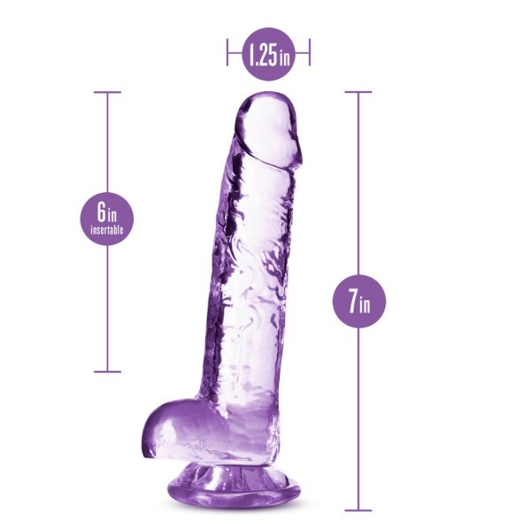 Naturally Yours 7in Amethyst Crystalline Dildo - Image 5