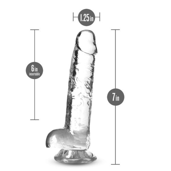 Naturally Yours 7in Diamond Crystalline Dildo - Image 5