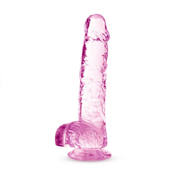 Naturally Yours 6in Rose Crystalline Dildo - Image 4