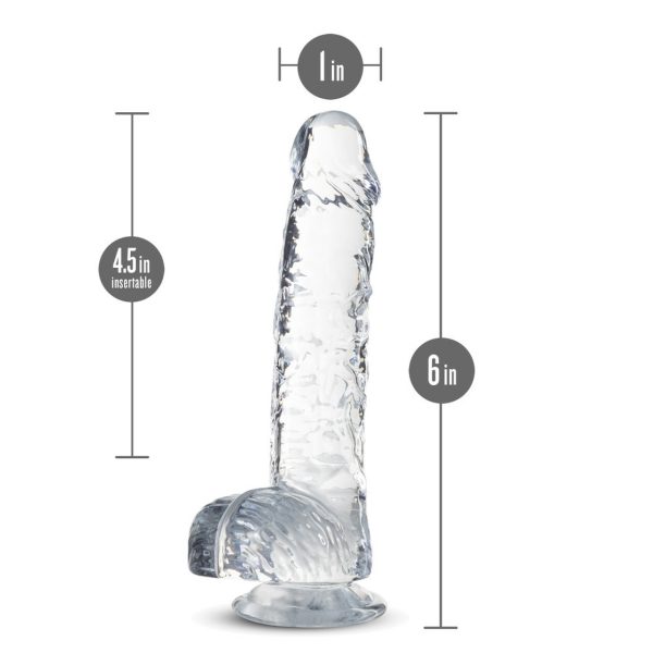 Naturally Yours 6in Diamond Crystalline Dildo - Image 4