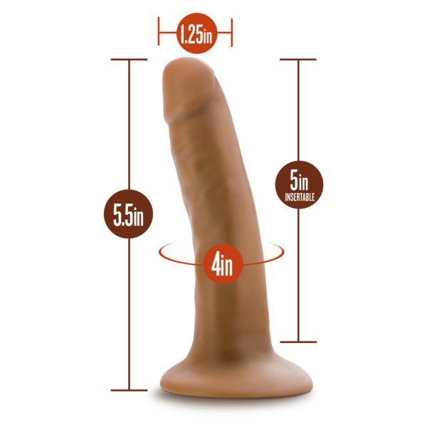 Dr Skin Silicone Dr Lucas 5in Dildo Mocha - Image 4