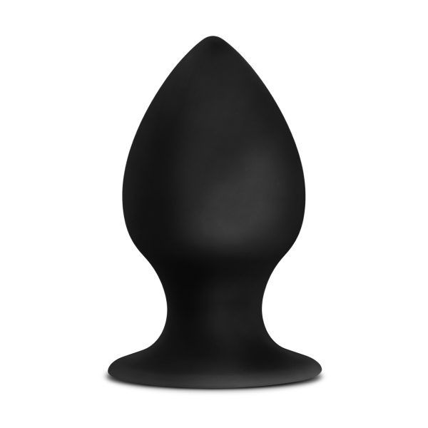 Anal Adventures Platinum Silicone Anal Stout Plug Black - Image 3