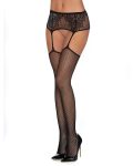 Garter Belt Pantyhose Black O-s
