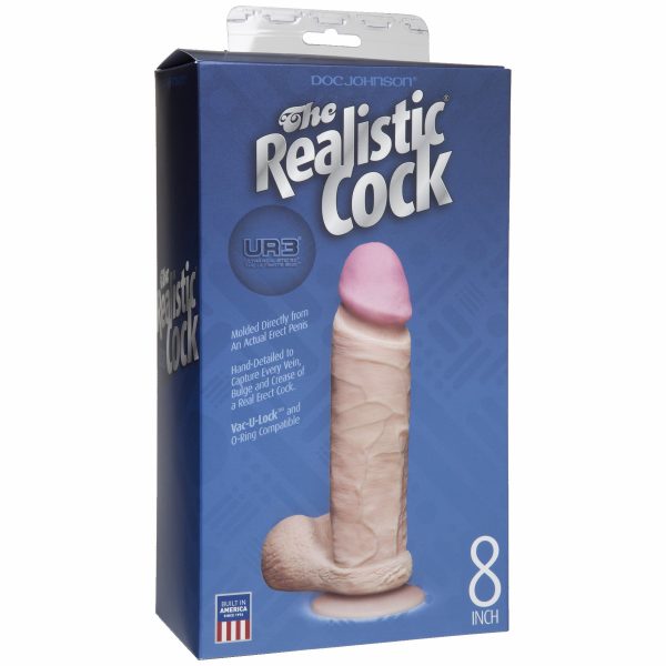 Realistic Cock Ultraskyn 8in - Image 3
