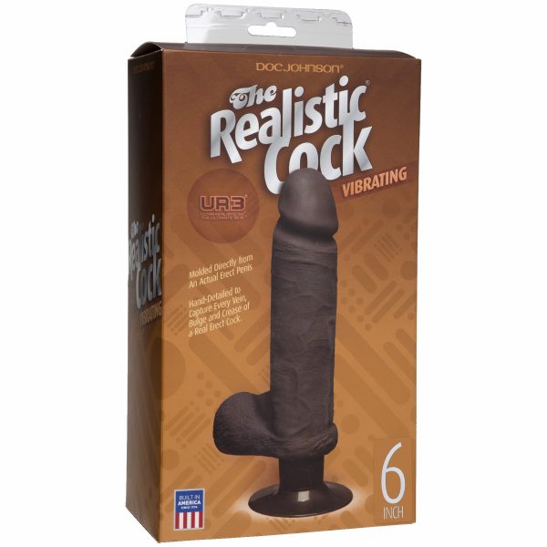The Realistic Cock Ultraskyn Vibrating 6in Bx - Image 2