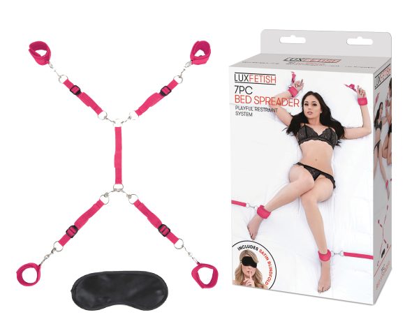 Lux Fetish 7pc Bed Spreader Hot Pink - Image 2