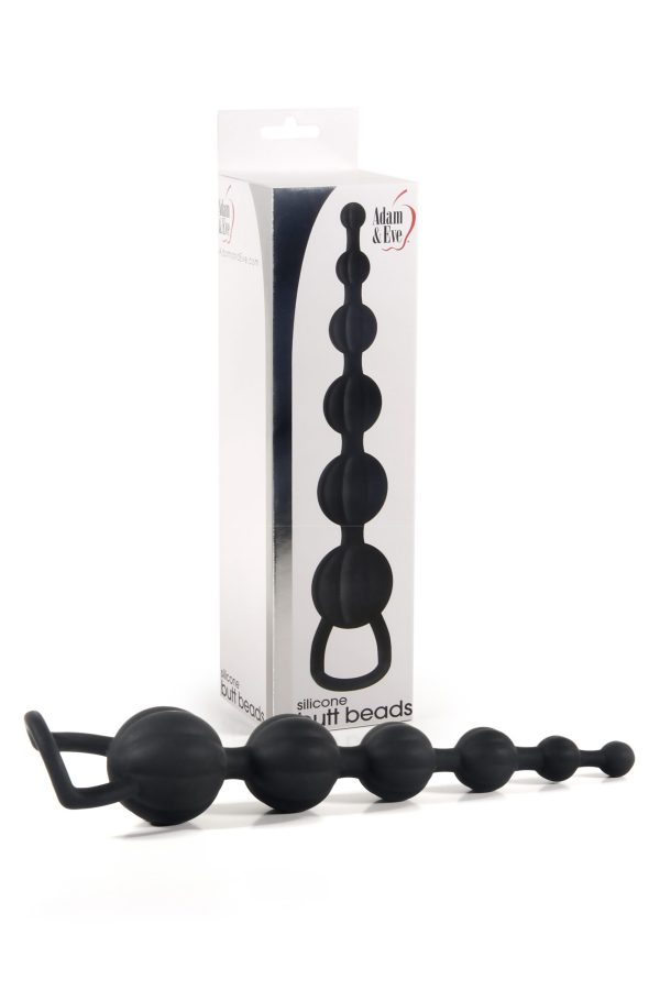 Adam & Eve Silicone Butt Beads Black - Image 2
