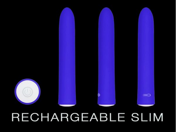 Rechargeable Slim Vibe 5  Purple " - Image 5