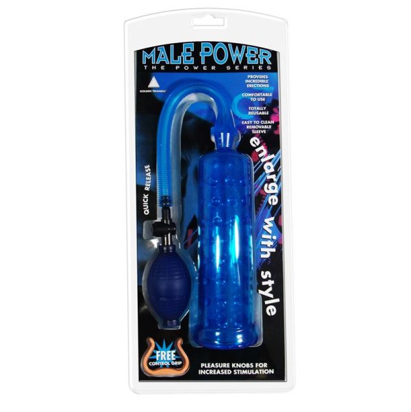 Male Power Pump Blue - Image 3