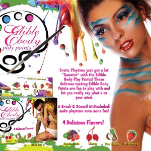 Edible Body Paints 4 Pack Box