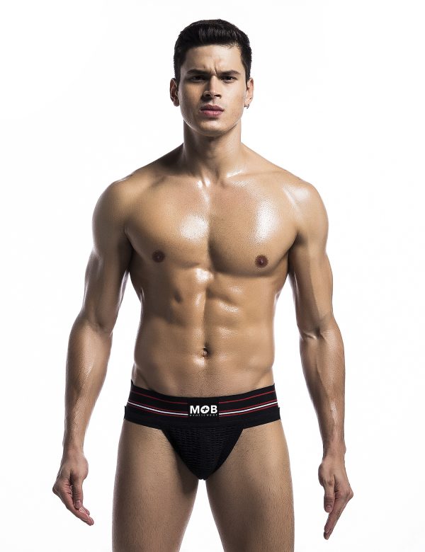 Mob Fetish Jockstrap Black 3in - Image 2