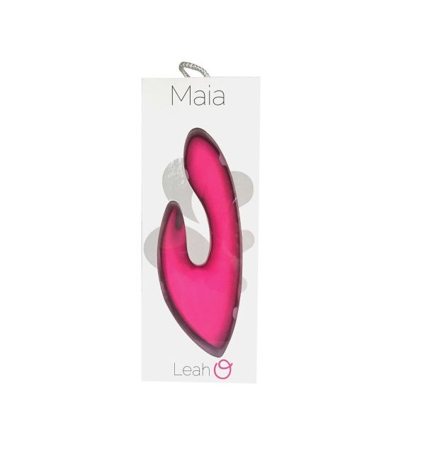 Leah Rechargeable Silicone Rabbit Massager Neon Pink - Image 2