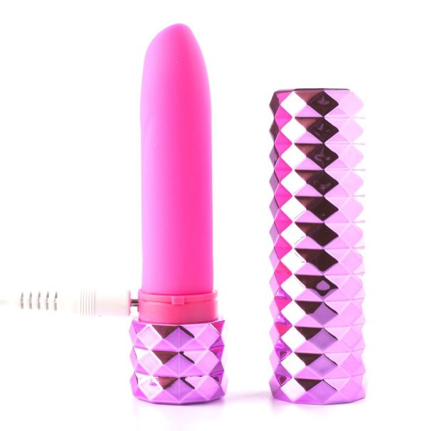 Roxie Maia Crystal Gem Lipstick Vibrator Pink - Image 6