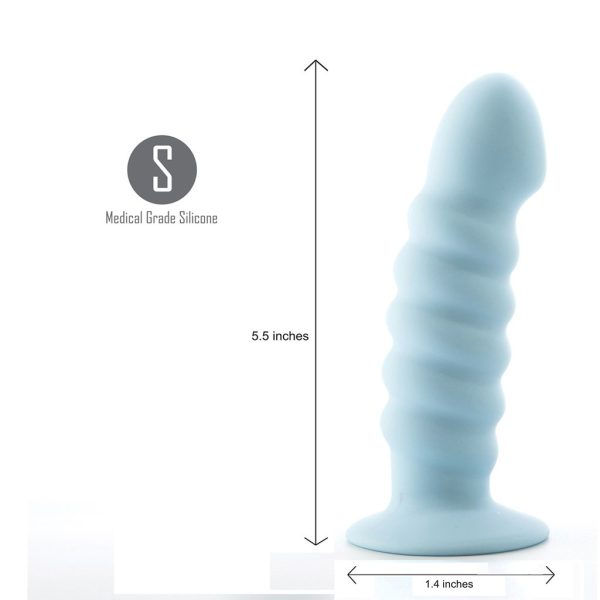 Paris 6 Silicone Dong Pastel Blue " - Image 3