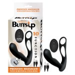 Butts Up Prostate Massager W- Scrotum & Cock Ring Black