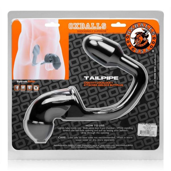 Tailpipe Cock & Ass Lock Black - Image 2
