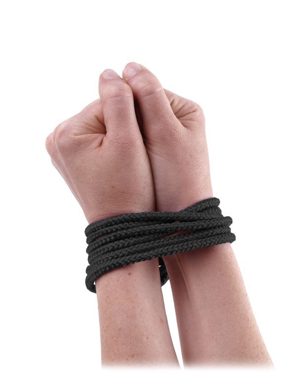 Fetish Fantasy Mini Silk Rope Black - Image 3