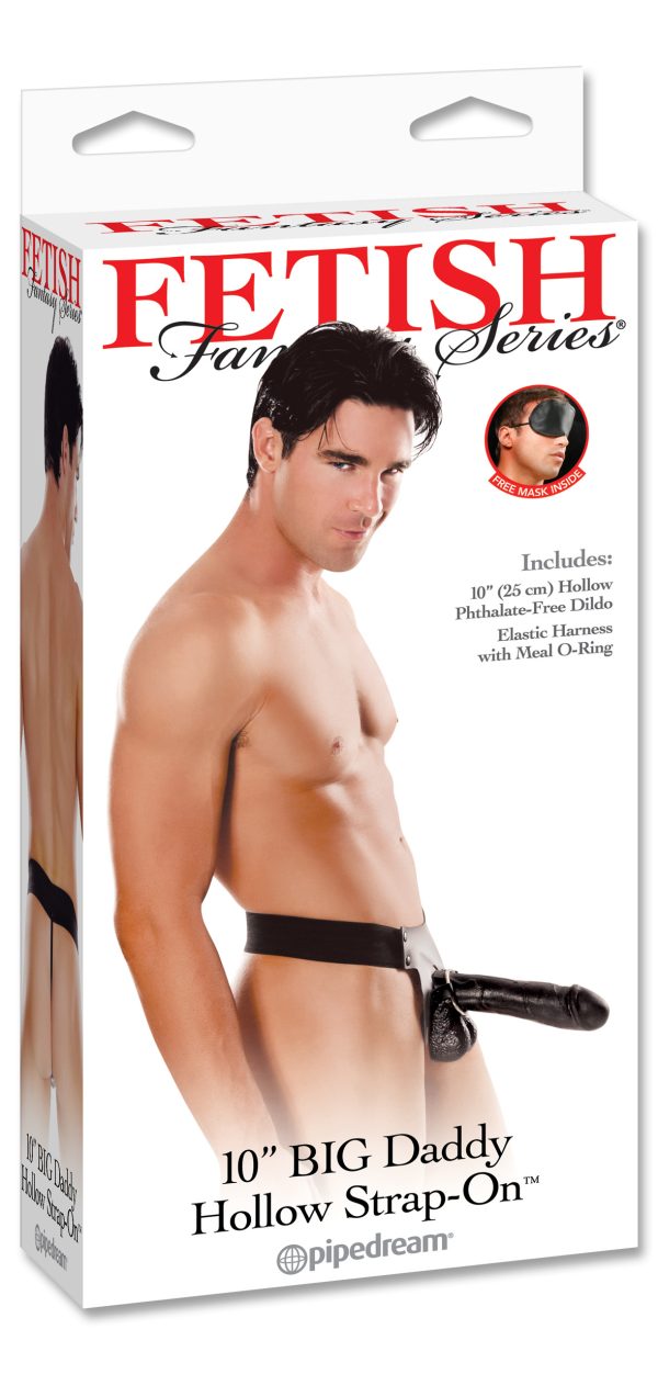 Fetish Fantasy Big Daddy Hollow 10in Strap On Black