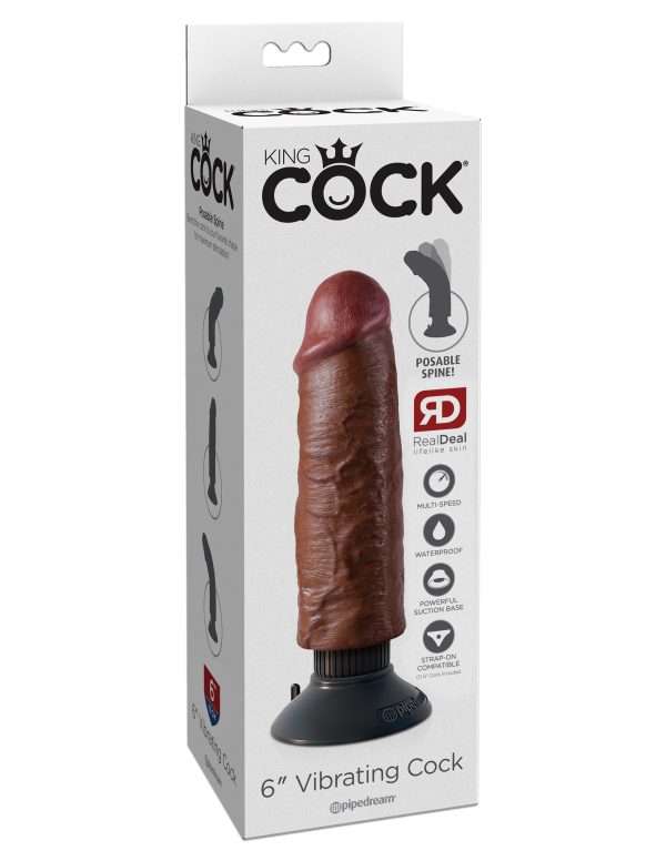 King Cock 6in Cock Vibrating - Image 2