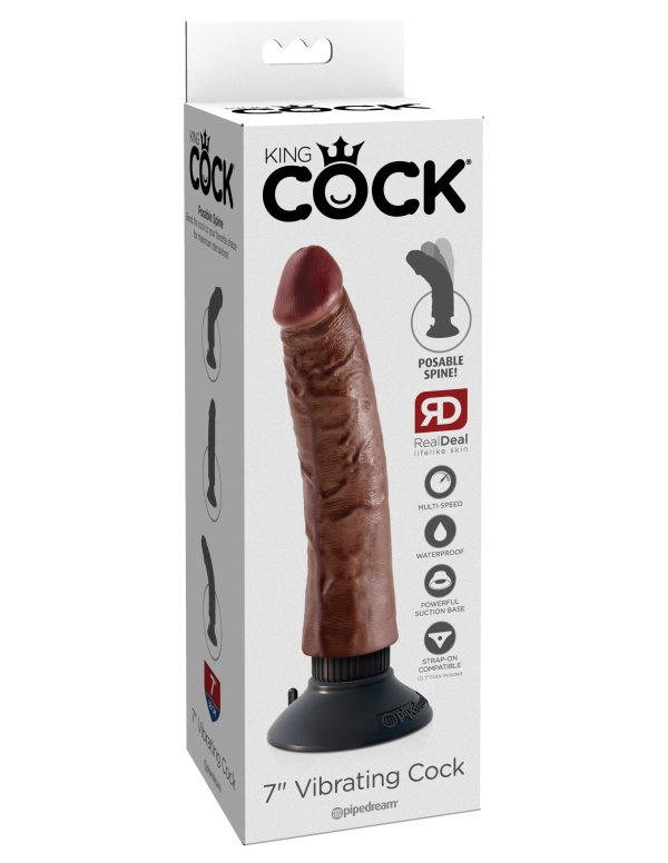 King Cock 7in Cock Vibrating - Image 2