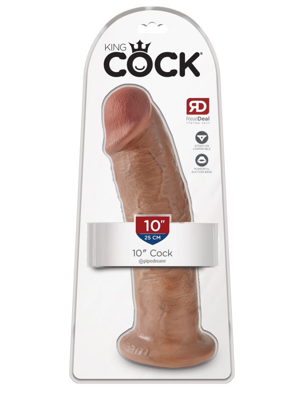 King Cock 10 In Cock Tan - Image 2