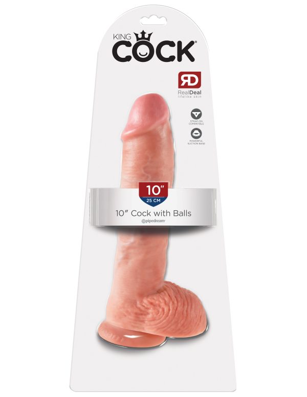 King Cock 10in Cock W/balls - Image 5