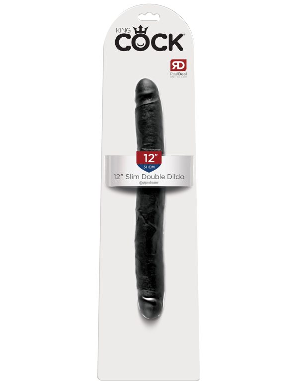 King Cock 12in Slim Double Dildo - Image 3