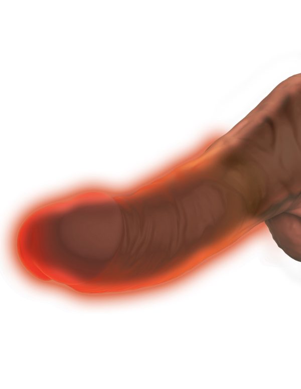 King Cock Plus 7.5in Thrusting Cock W- Balls Brown - Image 4