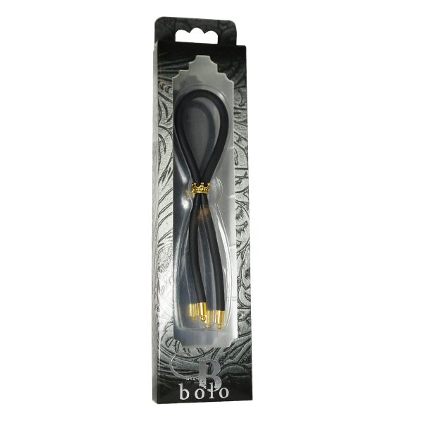 C-ring Lasso Gold Crown Bead Silicone Black