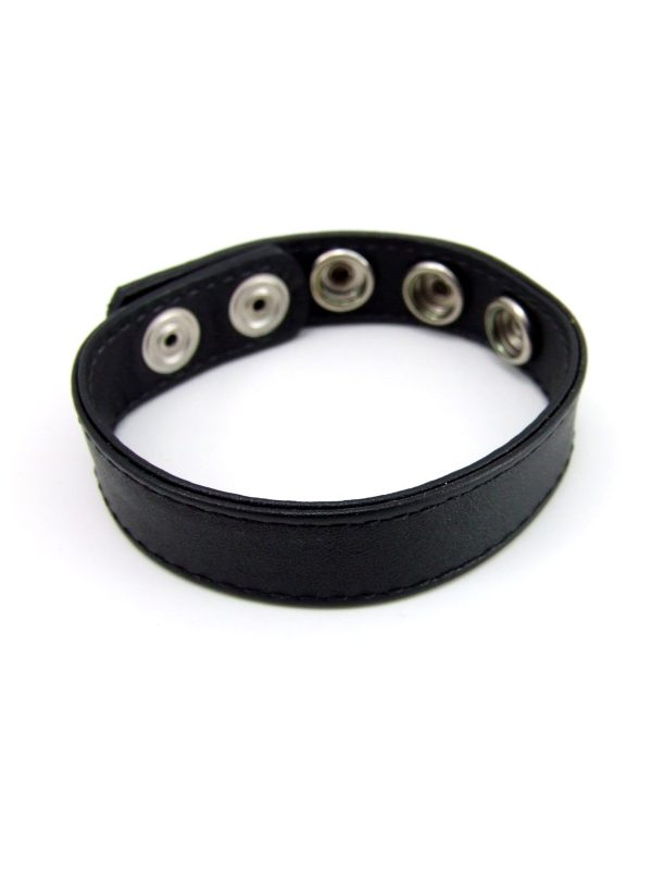 Ring Leather 5 Snaps Black - Image 3