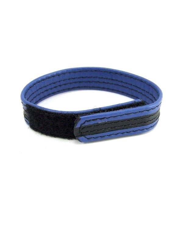 Leather Velcro C Ring Black-blue - Image 3