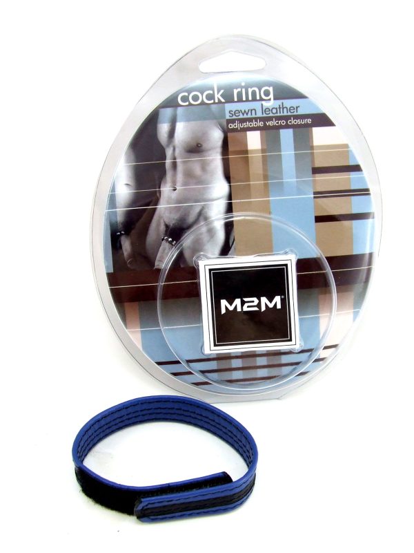 Leather Velcro C Ring Black-blue - Image 2