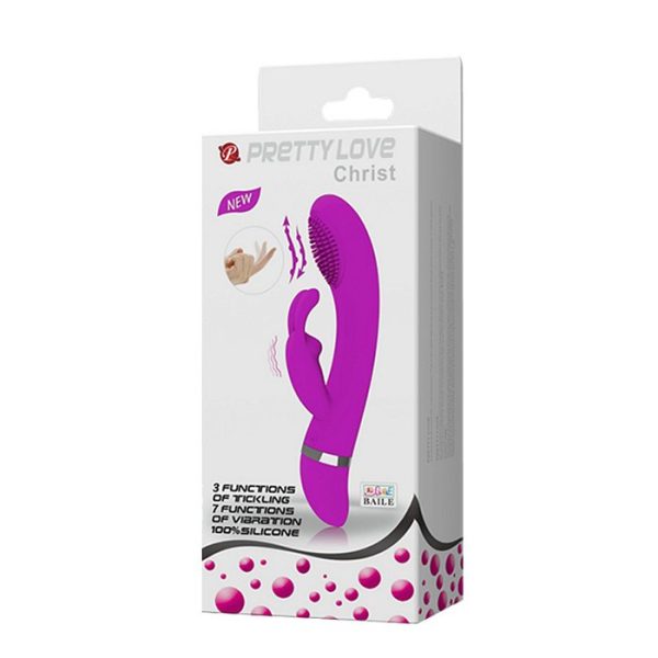 Pretty Love Christ Rabbit Vibrator Silicone Purple - Image 2