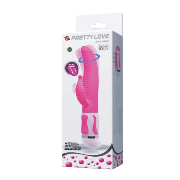 Pretty Love Antoine Rabbit Vibrator Silicone Pink - Image 5