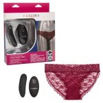Remote Control Lace Panty Set Burgundy