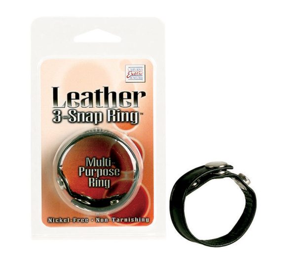 Black Leather Ring - Image 3