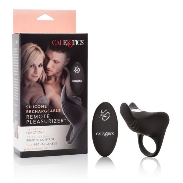 Silicone Rechargeable Remote Pleasurizer Cock Ring - Image 2