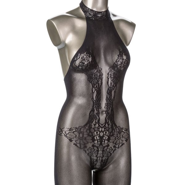 Scandal Strappy Halter Lace Body Suit - Image 3