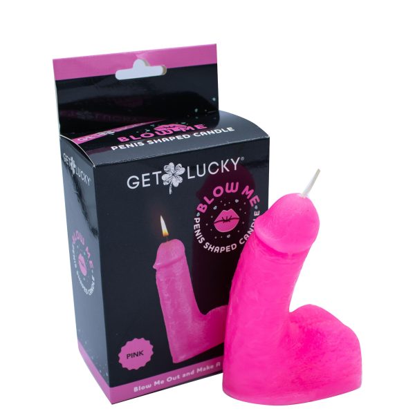 Shibari Get Lucky Blow Me Penis Candle Pink - Image 3