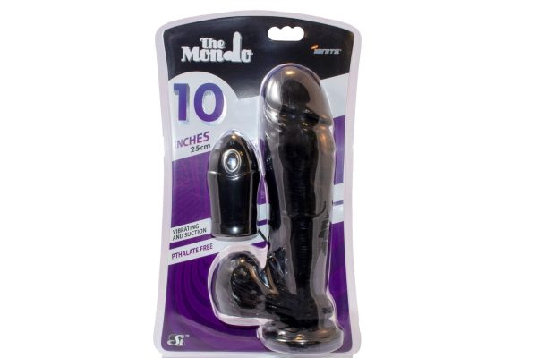 Thick Cock W Balls W-egg 10 Black " - Image 2
