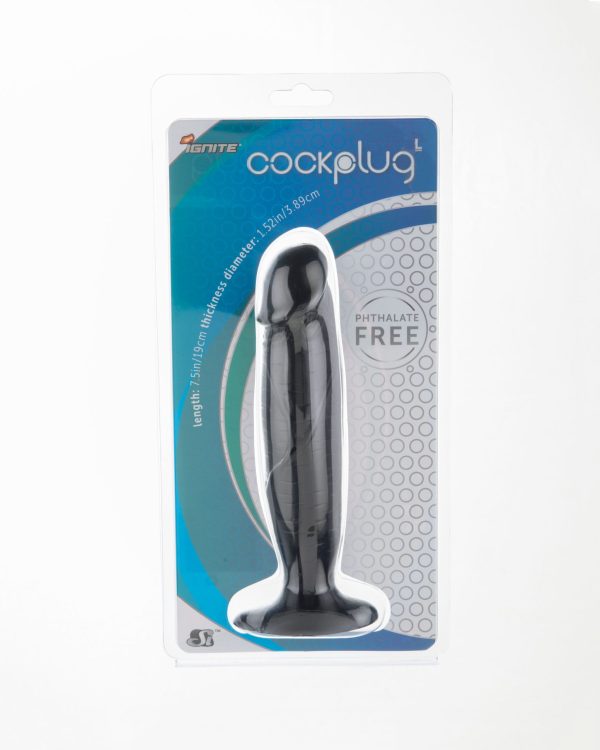 Large Cock Plug Black - Image 2