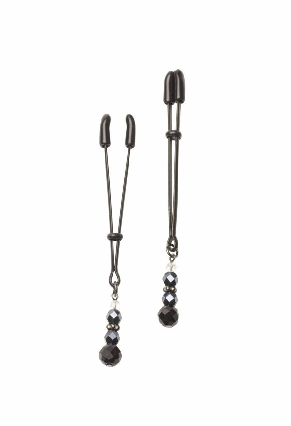 Black Tweezer Clamp Black W-beads - Image 2