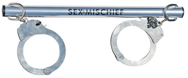 Sex & Mischief Spreader Bar W- Metal Cuffs